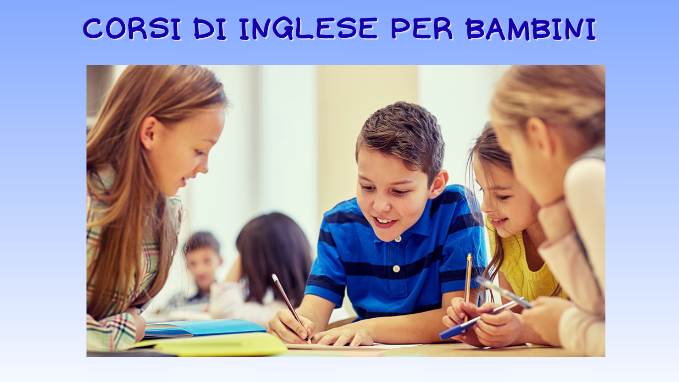 Corsi inglese bambini